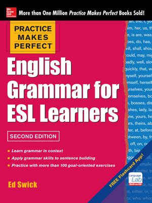 cover image of Practice Makes Perfect English Grammar for ESL Learners